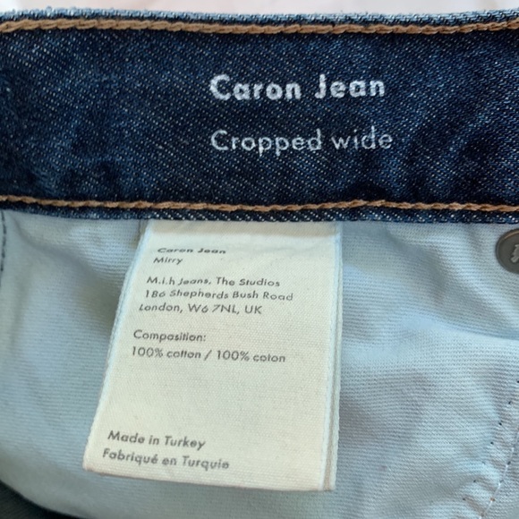 M.i.h. Jeans Caron Jean Cropped Wide 25 EUC - Picture 11 of 16
